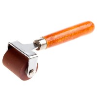 Rubber Brayer, Brayer Ink Roller, Soft Rubber Brayer Roller with Wooden Handle