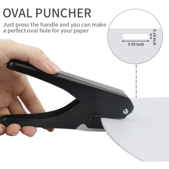 Hole Punch Tool, Card Oval Hole Puncher Hole Slot Puncher Handheld Hole  Puncher for Home