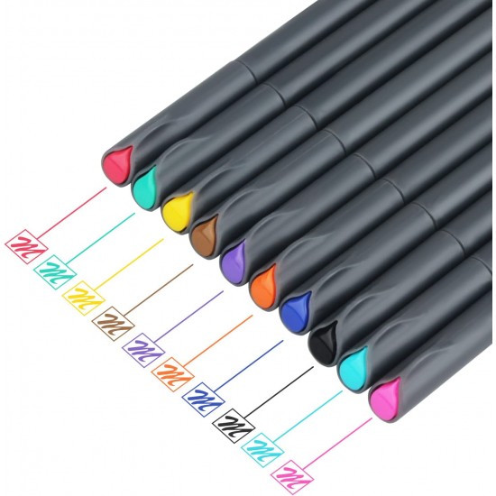 iBamax Bullet Journal Planner Pens Colored Pens Fine Point Markers Fine Tip  Drawing Pens Porous Fineliner Markers for Writing Note Taking Calendar  Agenda Coloring Art Stationary Office Supplies (18 Colors)