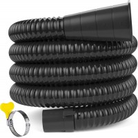 Washing Machine Drain Hose Extension Kit, Universal Washer Drain Hose Fit All Drain Hose, 6.9 Feet (Black)